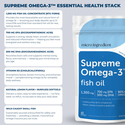 Supreme Omega-3 Fish Oil